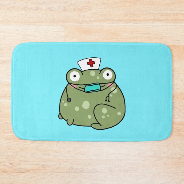 Item preview, cute frog nurse cartoon designed and sold by trinketgal.