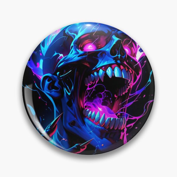 Item preview, Neon Rage Skull designed and sold by IMuDesigner.