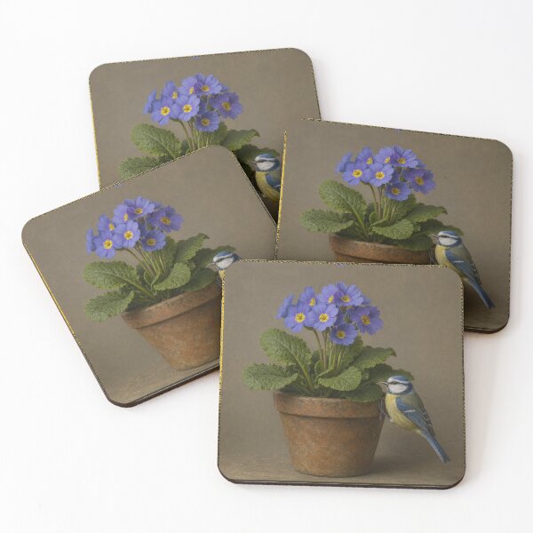 Item preview, Primula and bird. designed and sold by moths-minor.