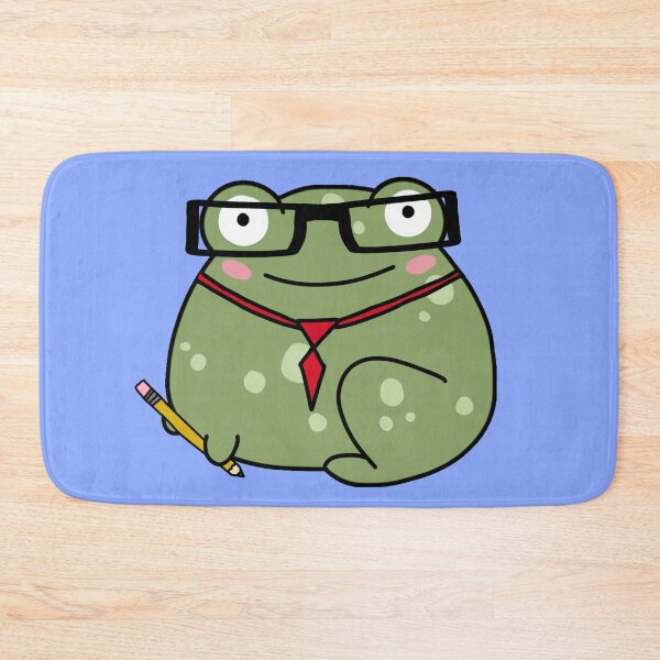 Item preview, cute frog teacher cartoon designed and sold by trinketgal.
