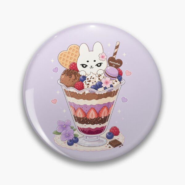 Item preview, Kawaii Chocolate Berry Bunny Parfait designed and sold by kokoriiland.