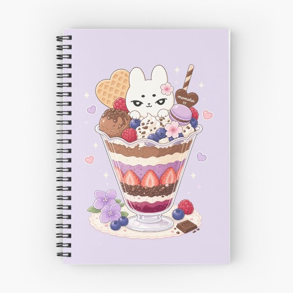 Item preview, Kawaii Chocolate Berry Bunny Parfait designed and sold by kokoriiland.