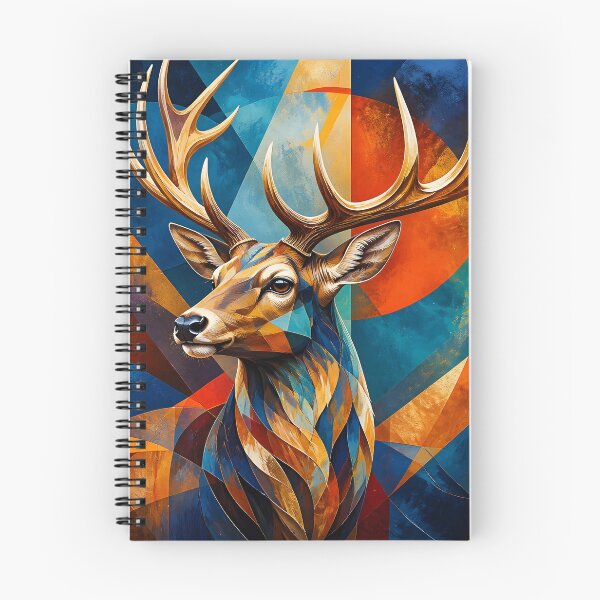 Item preview, Majestic Geometric Stag Portrait designed and sold by ArtnarongDesign.