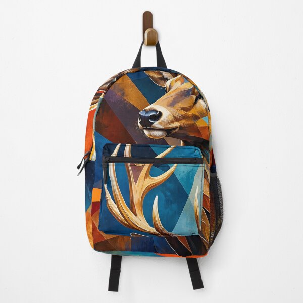 Item preview, Majestic Geometric Stag Portrait designed and sold by ArtnarongDesign.