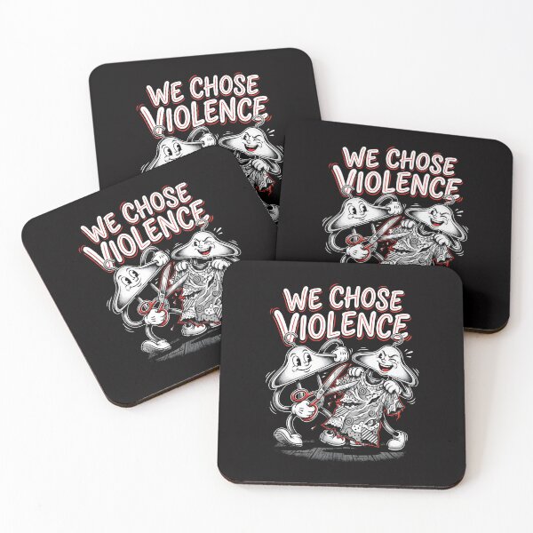 Item preview, We Chose Violence Cartoon Clothes Hangers designed and sold by SplashTastic.