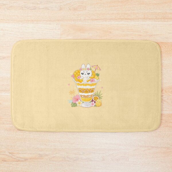 Item preview, Kawaii Tropical Mango Bunny Parfait designed and sold by kokoriiland.