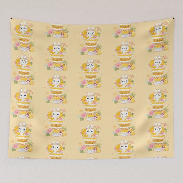 Item preview, Kawaii Tropical Mango Bunny Parfait designed and sold by kokoriiland.