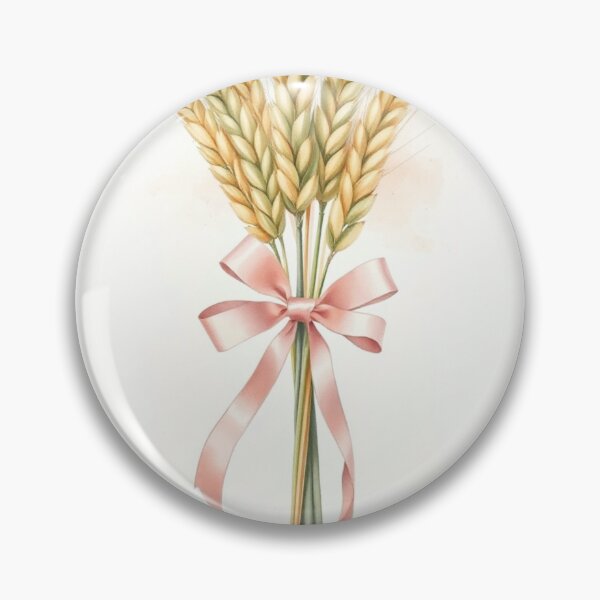 Item preview, Golden Watercolor Wheat Sheaf with Ribbon designed and sold by Vida e Arte.