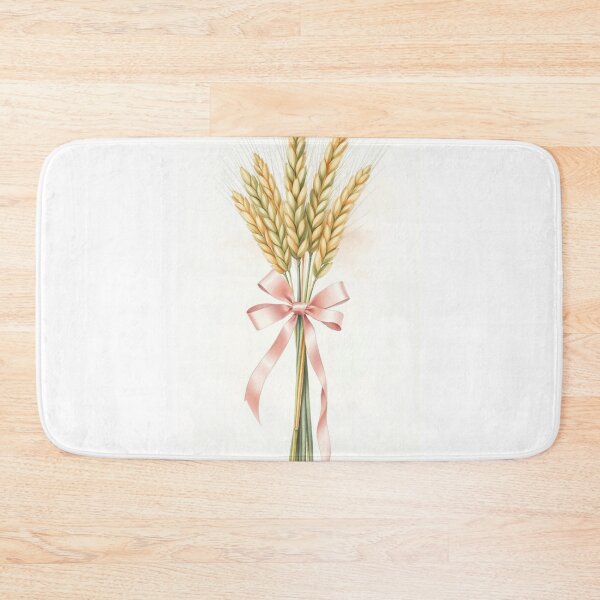 Item preview, Golden Watercolor Wheat Sheaf with Ribbon designed and sold by Vida e Arte.