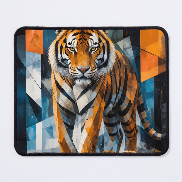 Item preview, Fierce Geometric Tiger Majesty designed and sold by ArtnarongDesign.