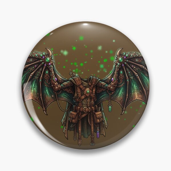 Item preview, Bat-winged Suit in Green & Bronze designed and sold by LottiesLuck.