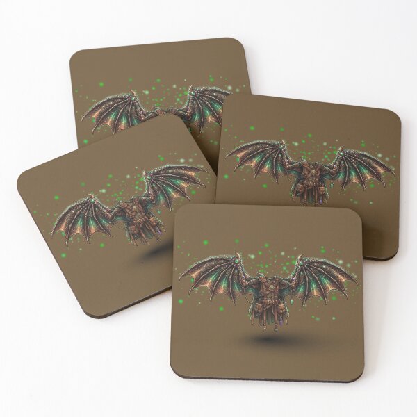 Item preview, Bat-winged Suit in Green & Bronze designed and sold by LottiesLuck.