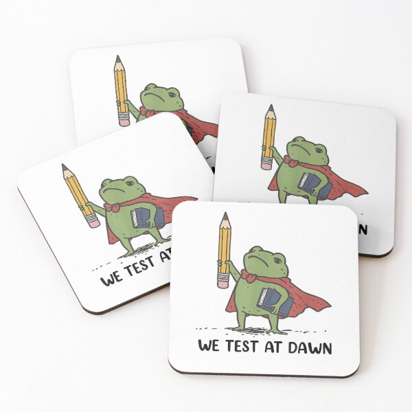 Item preview, Teacher Frog We Test At Dawn Test Day Coordinator Final Exam T-Shirt designed and sold by Aru Pxle.