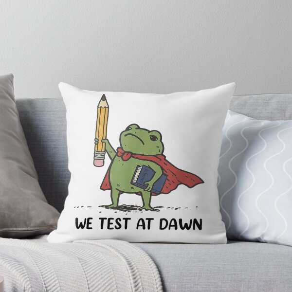 Item preview, Teacher Frog We Test At Dawn Test Day Coordinator Final Exam T-Shirt designed and sold by Aru Pxle.