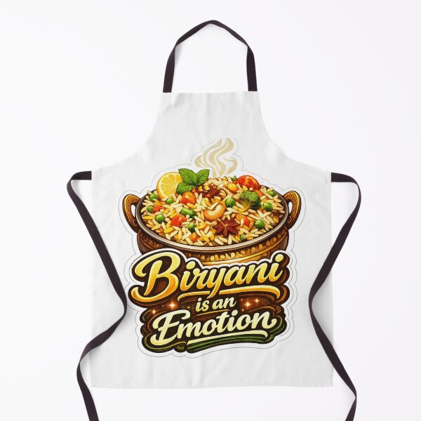 Item preview, Biryani is an Emotion | Premium Veg Biryani Aesthetic Sticker | Food Lover Typography Design designed and sold by KeerthiCuteFind.