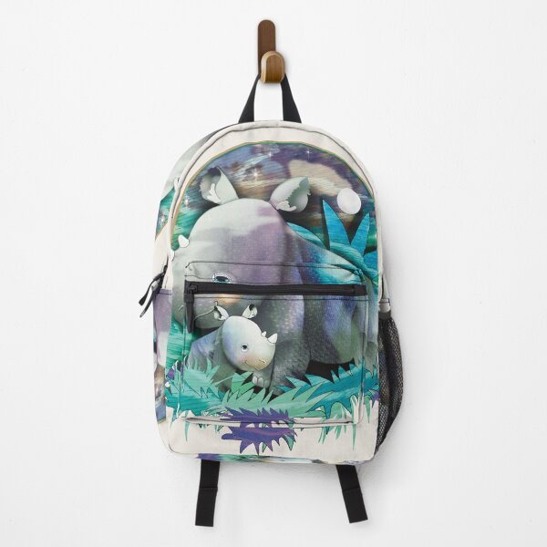 Item preview, Adorable Mother and Baby Rhino in Magical Forest designed and sold by Karin Taylor.