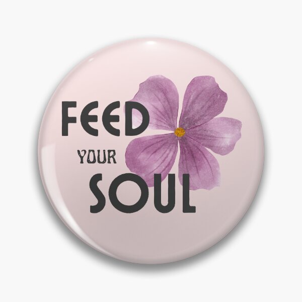 Item preview, Feed Your Soul - Watercolor Flower Typography designed and sold by SeJaa.