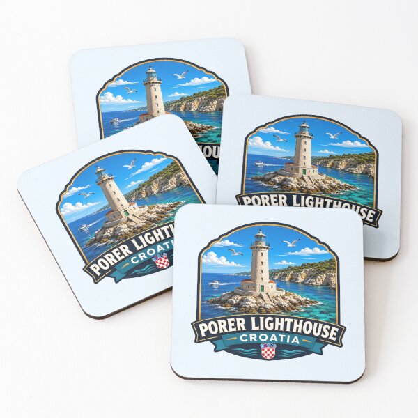 Item preview, Porer Lighthouse, Croatia - Adriatic Coast designed and sold by Myra365Art.