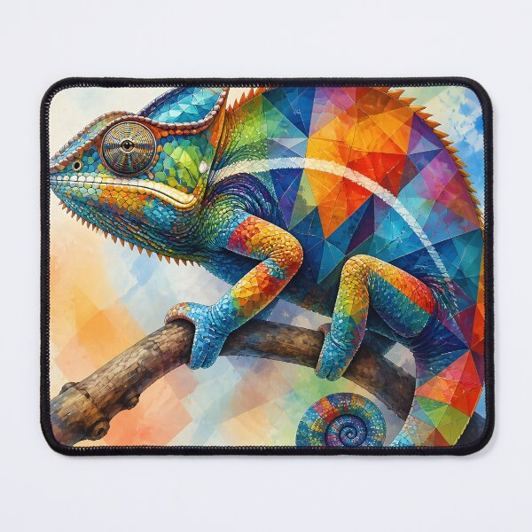 Item preview, Vibrant Geometric Chameleon Spectrum designed and sold by ArtnarongDesign.