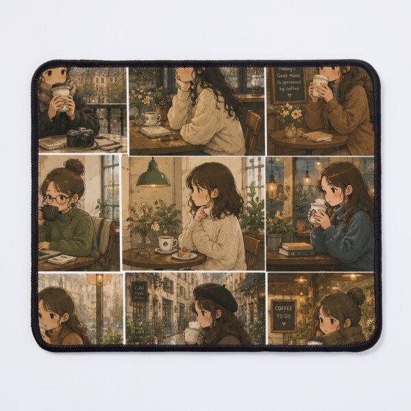 Item preview, Cozy Coffee Cafe Aesthetic Collage designed and sold by 0606PM.