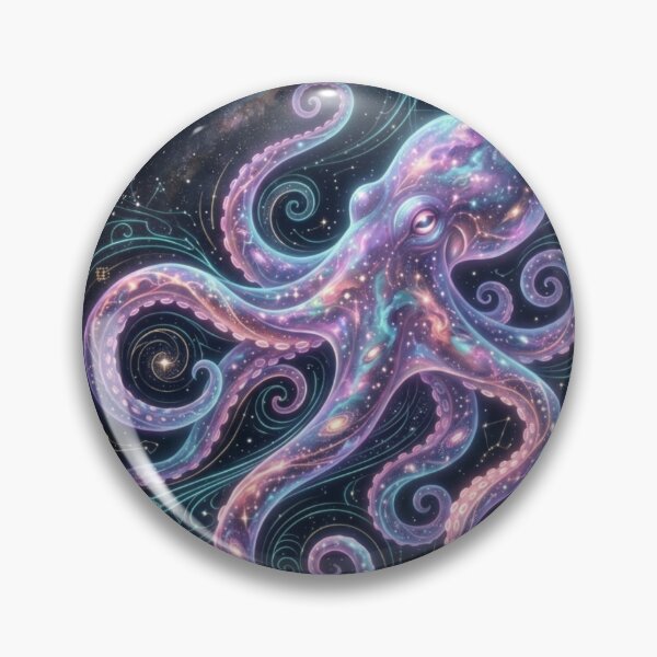 Item preview, Cosmic Octopus Galaxy Nebula Ocean Space designed and sold by Leafs With Luna.