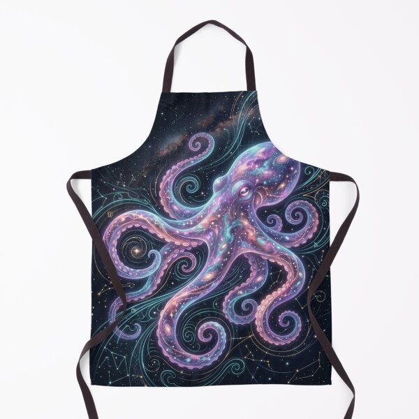 Item preview, Cosmic Octopus Galaxy Nebula Ocean Space designed and sold by Leafs With Luna.