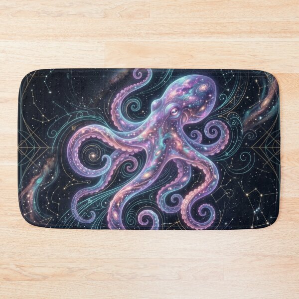Item preview, Cosmic Octopus Galaxy Nebula Ocean Space designed and sold by Leafs With Luna.