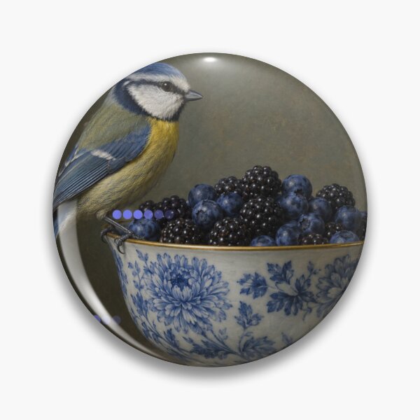 Item preview, Bluetit and berries. designed and sold by moths-minor.