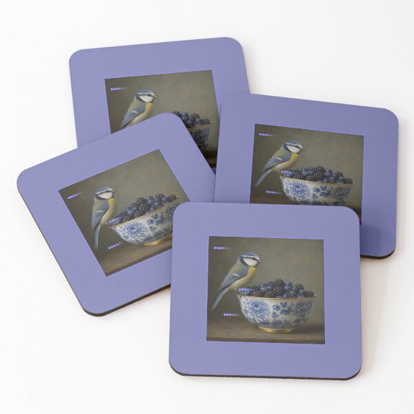 Item preview, Bluetit and berries. designed and sold by moths-minor.