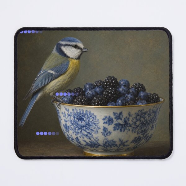 Item preview, Bluetit and berries. designed and sold by moths-minor.