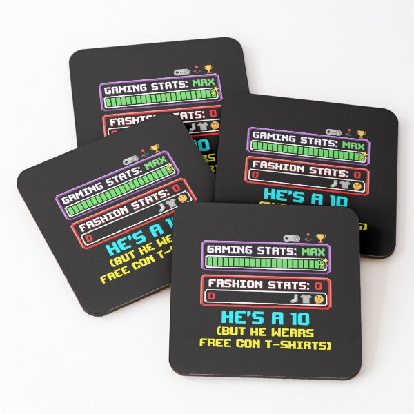Item preview, Gaming Stats Max Free Con T-Shirts Gamer Humor designed and sold by SplashTastic.