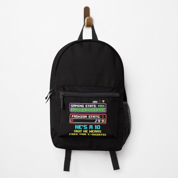 Item preview, Gaming Stats Max Free Con T-Shirts Gamer Humor designed and sold by SplashTastic.