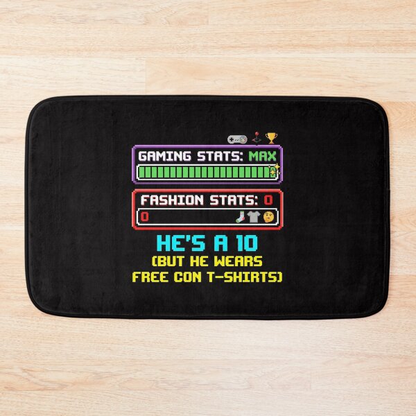 Item preview, Gaming Stats Max Free Con T-Shirts Gamer Humor designed and sold by SplashTastic.