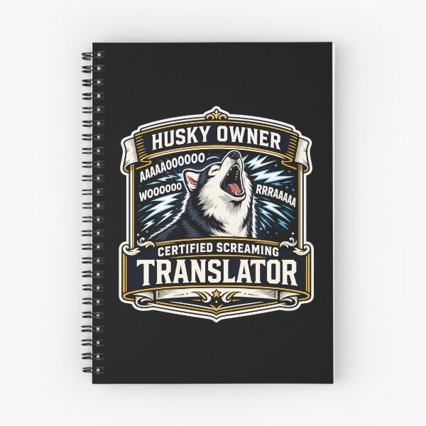 Item preview, Husky Owner Certified Screaming Translator Funny Dog designed and sold by GibasVisuals.