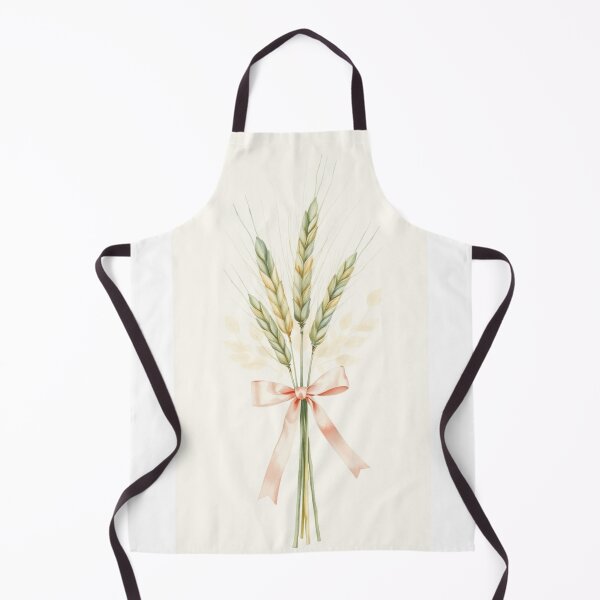 Item preview, Watercolor Wheat Stalks with Pink Ribbon designed and sold by Vida e Arte.