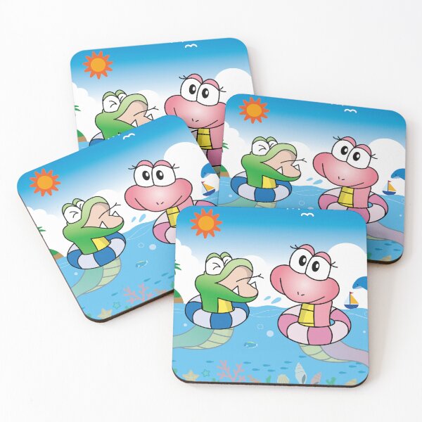 Item preview, Cute Cartoon Snakes Summer Beach Vacation designed and sold by OsakaYumeWorks.
