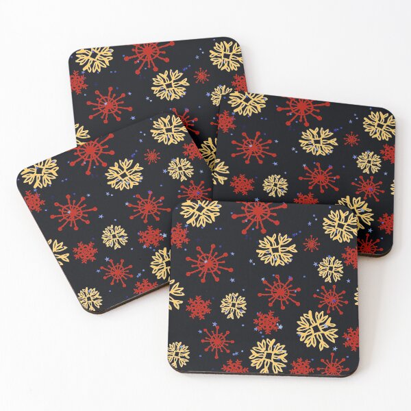 Item preview, Christmas Red And Gold-Colored Snowflakes Pattern  designed and sold by DEC02.