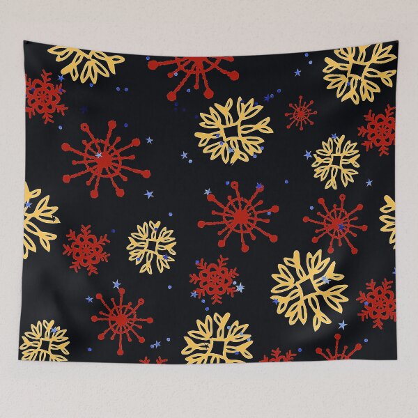 Item preview, Christmas Red And Gold-Colored Snowflakes Pattern  designed and sold by DEC02.