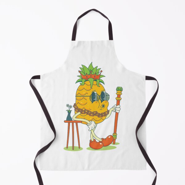 Item preview, Retro Pineapple King Pimp Cartoon Mascot designed and sold by UnrushedGooddes.