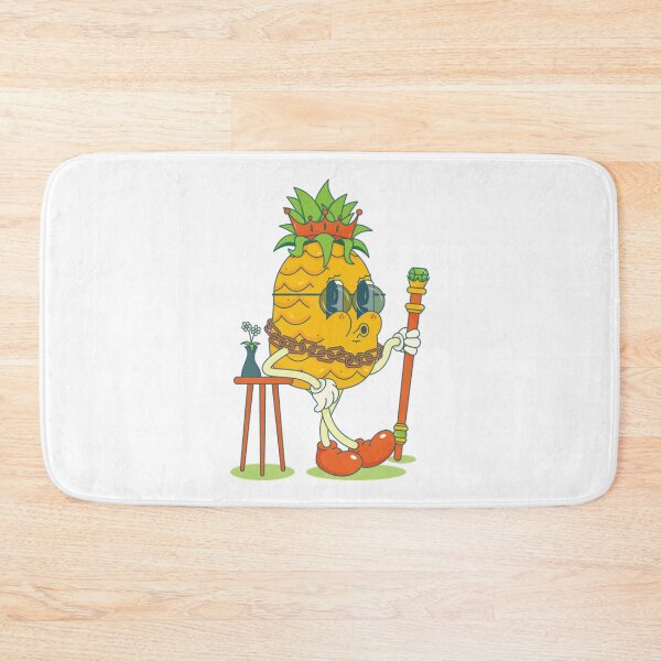 Item preview, Retro Pineapple King Pimp Cartoon Mascot designed and sold by UnrushedGooddes.