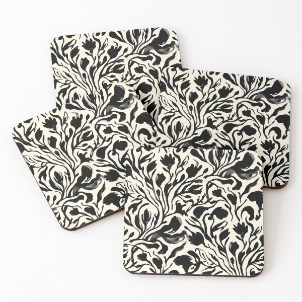 Item preview, Organic Fluid Ink Floral Seamless Texture designed and sold by SplashTastic.