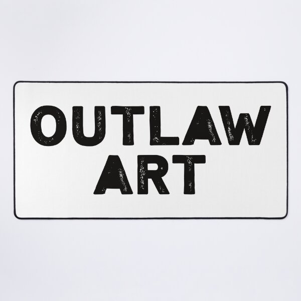 Item preview, Outlaw Art — Bold Slogan Text | Distressed Grunge Typography for Indie Artists & Makers designed and sold by SorryFrog.