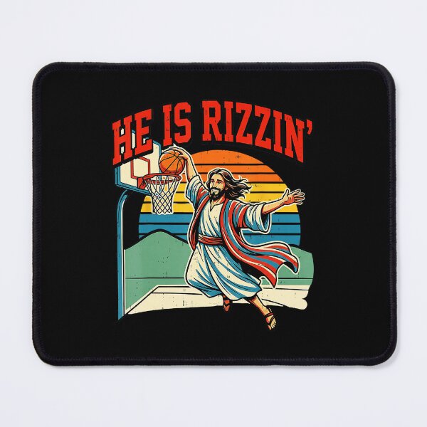Item preview, He Is Risen Basketball Easter Sunday Funny Hoops Celebration designed and sold by allistermariam.