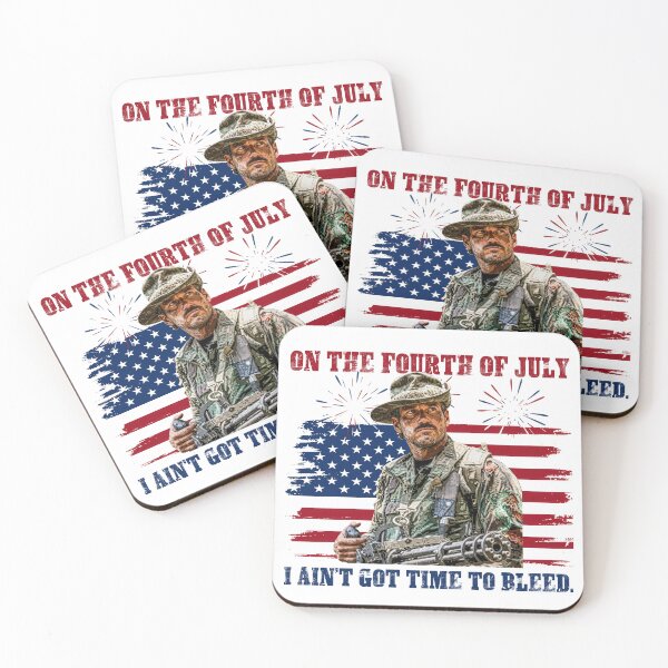 Item preview, Predator On The Fourth Of July I Ain’t Got Time To Bleed Funny Patriotic  designed and sold by Dela3.