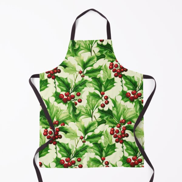 Item preview, Christmas Holly Leaves With Red Berries Xmas Pattern designed and sold by DEC02.