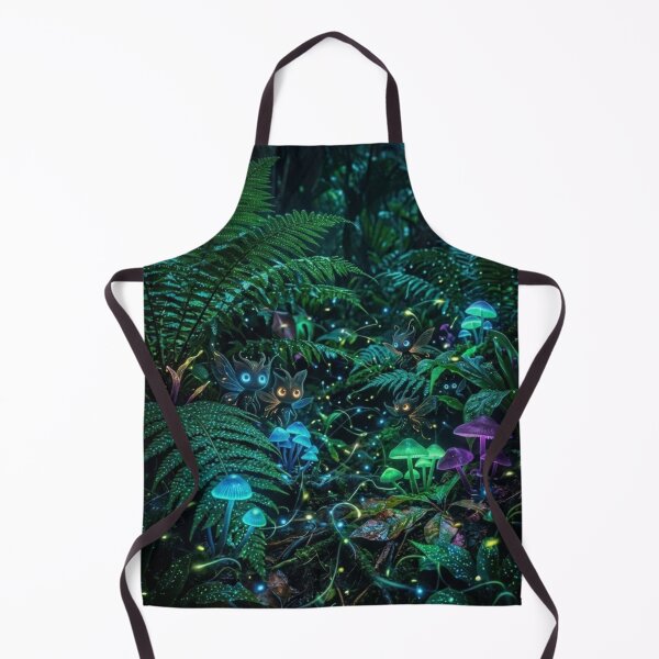 Item preview, Bioluminescent Forest Glow In The Dark Mushroom Fantasy designed and sold by Leafs With Luna.