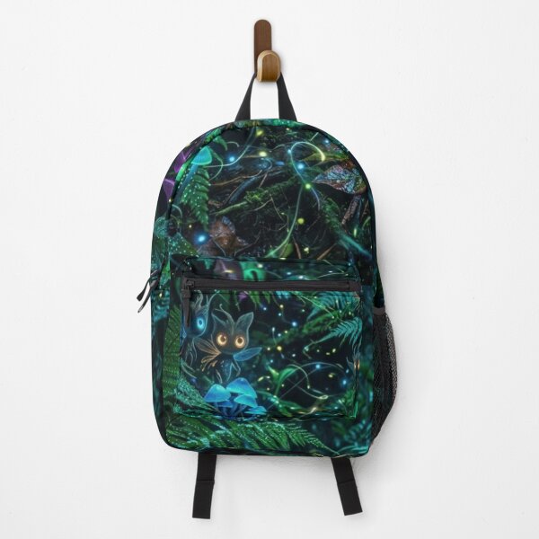 Item preview, Bioluminescent Forest Glow In The Dark Mushroom Fantasy designed and sold by Leafs With Luna.