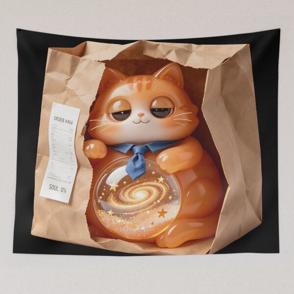 Item preview, Emerald Cat - Order #404: The Takeout Soul Edition designed and sold by ABYSSLAB.