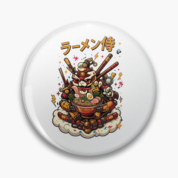 Item preview, Samurai Rabbit Eating Delicious Ramen Noodle Bowl designed and sold by Ahmedsyde.