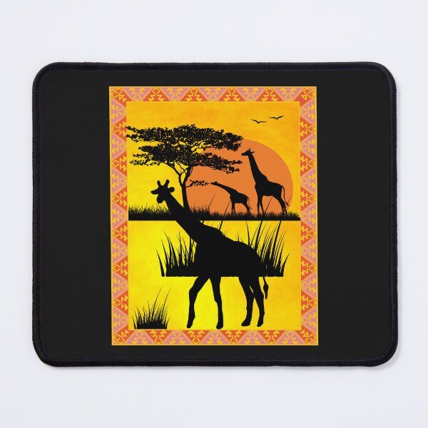 Item preview, African sunset – Majestic giraffes in the savanna designed and sold by PureHopeStudio.